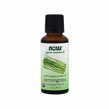 NEW Now Essential Oils Organic Lemongrass Oil Uplifting Aromatherapy Scent 1 Oz - £10.43 GBP