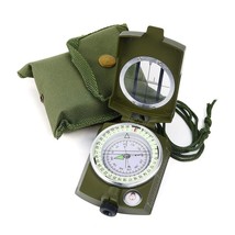 r Hochpräziser, wasserdichter Militärkompass mit Tragetasche, Linsenvisier - £27.62 GBP