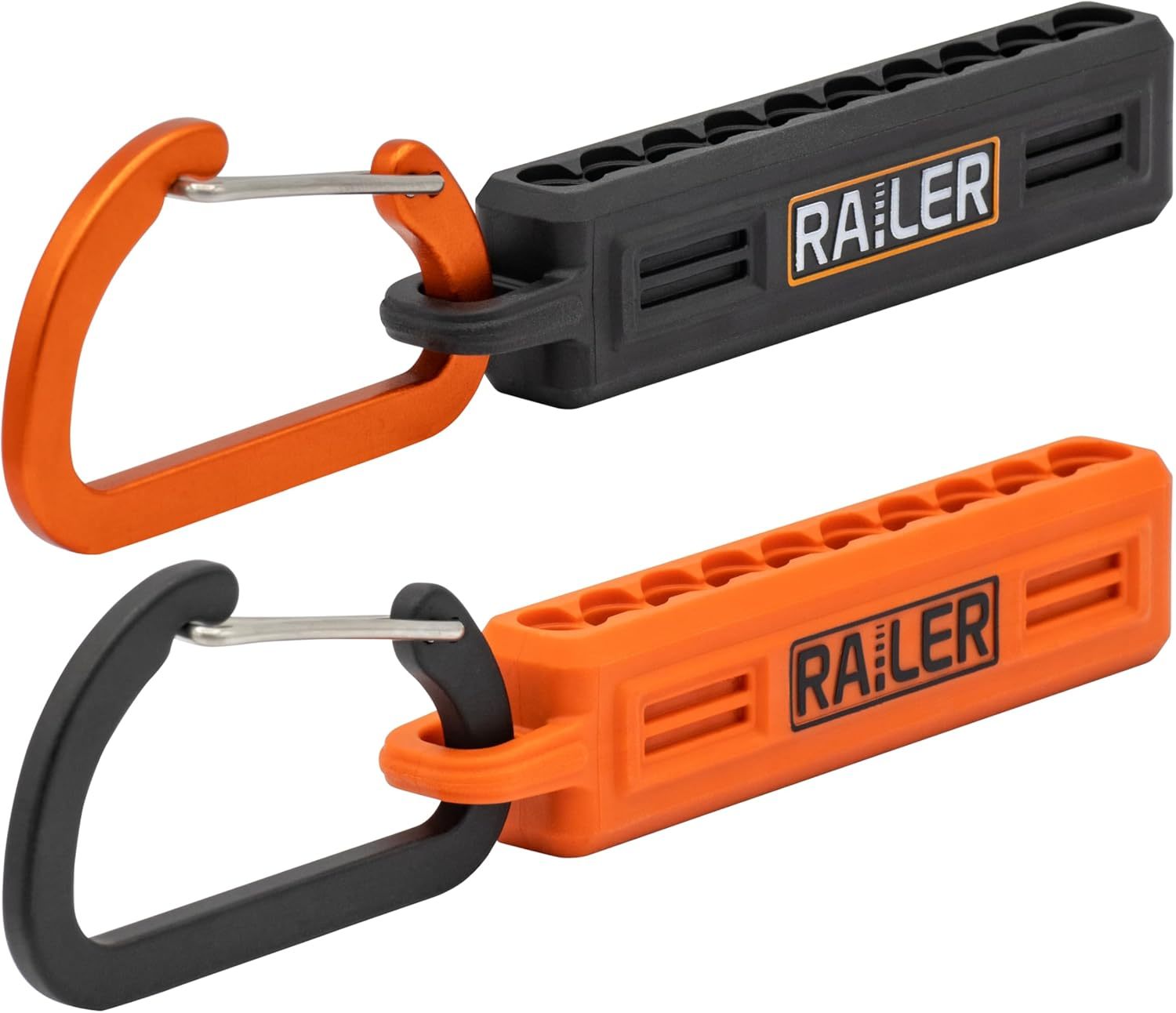 Screwdriver Bit Holder Storage Organizer – Railer 10-Hole Black And, 2 Pack - $16.98