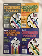 Lot of 4 Dell Pocket Crosswords Puzzles Crossword Puzzle Books 2021/2022... - £17.27 GBP