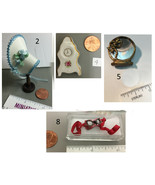 Choice Miniature Lady Bonnet HAT, Ruetter CLOCK, Art Deco Mirror etc. Sc... - $18.99+