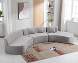 Merax Stylish Sectional Three Throw Pillows, No Assembly Required Chenil... - $1,575.99