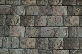 Dundee Deco AZ-B2601A Distressed Brick Shades of Grey Stone Peel and Stick Self  - $27.71