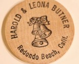 Vintage Redondo Beach California Wooden Nickel 1977 - £3.87 GBP