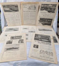 1920&#39;S MOTOR BOAT ENGINES WATERCRAFT PAPER ADVERTISING SHEET LOT ANTIQUE... - $22.99
