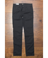 HUGO BOSS Hombre Schino Ajustado Algodón Elástico Negro Caqui Chinos 38X32 - $64.13