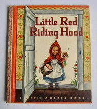 Little Red Riding Hood~ Vintage Little Golden Book Elizabeth Orton Jones Wine - $25.47