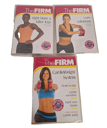 The Firm Workout DVDS Lot Of 3- Cardio Weight- Core Solutions- Tight Bun... - $17.46