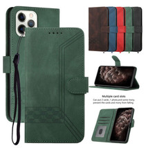 For iPhone 14 Pro Max 13 12 11 XR XS 7 8+ Magnetic Leather Flip Wallet back Case - £41.31 GBP