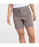 CALIA Women&#39;s Truelight Cargo Bermuda Short Elastic Wasit Pockets Gray S... - $444.00 MXN
