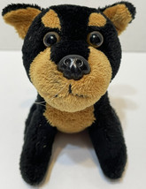 Birthday Express Mini Plush Dog Brown and Black 4 Inches Tall - £7.68 GBP
