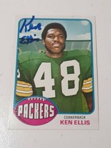 Ken Ellis Green Bay Packers 1976 Topps Autograph Card #207 Read Description - £3.96 GBP