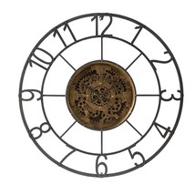 Round Decorative Gear Iron Wall Clock - $1,640.30