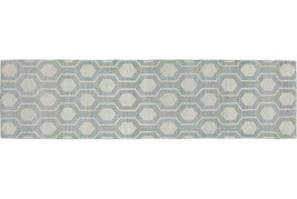 Tommy M56506076305ST Maddox 5650 Hand Knotted Wool Runner Rug, Blue - 62 ft. - £309.26 GBP