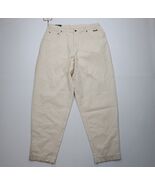 Deadstock Vintage 90s Fila Mens 38x34 Spell Out Baggy Skateboard Jeans Cream - €103,13 EUR