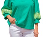 Jodifl Embroidered Long Balloon Sleeve Top Size S - $36.63