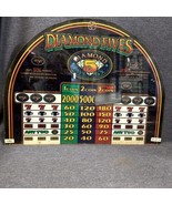 Slot Machine Plastic Insert Face Plate Diamond Fives   19.5x15 Inches Arch - £23.36 GBP