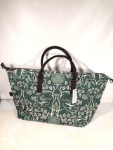 Lulu Dharma Verde Vintage Papel Tapiz Bolso Viaje Corto Bolsa - £31.00 GBP