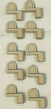 1/4&quot; Sunscreen Clips Tan Pack of 10 Window Screen Metal Diecast Die Cast New - £7.94 GBP