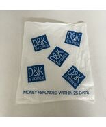 Vintage defunct D &amp; K stores plastic store shopping bag movie photo prop - $362.29 MXN