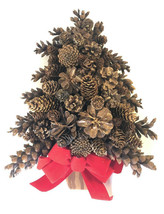 Vintage 15&quot;  Pine Cone, Christmas tree, Holiday decoration, Handcrafted HOMEMADE - £30.58 GBP