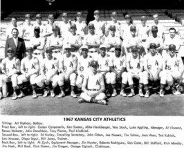 1967 KANSAS CITY ATHLETICS A&#39;s 8X10 TEAM PHOTO BASEBALL PICTURE MLB KC - $4.94