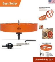 Durable 8.5 Inch Bi-Metal Hole Saw: Lightweight Design for Effortless Dr... - $45.00