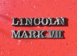 1981 1982 LINCOLN MARK Vll  PLASTIC SCRIPT FRONT TRIM  EMBLEM NAMEPLATE  - $13.49