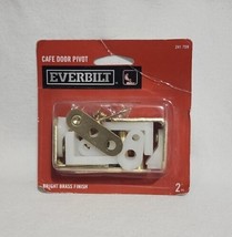 Everbilt Cafe/Louvered Door Pivot Set-Brass Finish For 3/4 inch-1-1/8&quot; Doors - £7.44 GBP