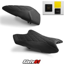 Kawasaki ZX6R Seat Covers with Gel 2019-2021 2022 Black Luimoto Tec-Grip Suede - £428.26 GBP