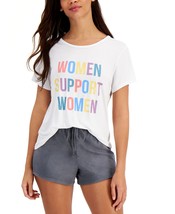 Jenni Womens Empowerment Loungewear T-Shirt,White,X-Large - £23.46 GBP