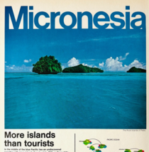 1972 Continental Airlines Advertisement Micronesia Aviation Vintage DWW10D - €21,51 EUR