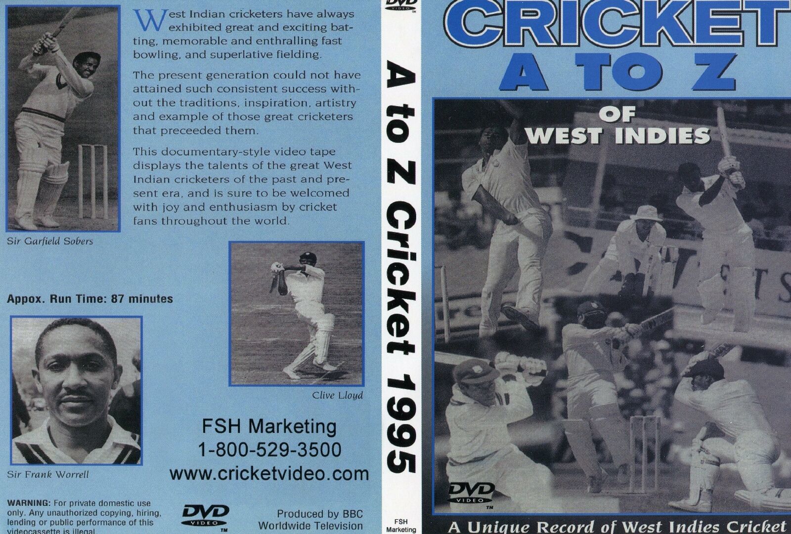 A TO Z WEST INDIES LEGENDS OF CRICKET MATCHES 87 MINS (DIGITAL) - $11.87