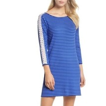 Lilly Pulitzer Women&#39;s Blue Striped Marlowe Shift Dress Long Sleeve XXS NWOT - £19.56 GBP