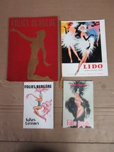 Vintage Lot of 4 Pieces Folies Bergère Lido Paris France Souvenir Progra... - $82.87