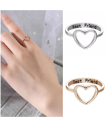 [Jewelry] Best Friend Heart Ring for Friendship Gift Free Shipping - Mor... - £7.18 GBP