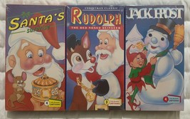 Rudolph / Santa&#39;s Surprise / Jack Frost VHS 11 Fully Animated Cartoons S... - £28.80 GBP