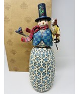 Jim Shore Holiday Harmony Figurine Snowman Cat Enesco Christmas Heartwoo... - $59.99
