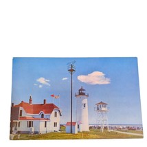 Postcard Chatham Cape Cod Massachusetts Light House Chrome Unposted - £7.64 GBP