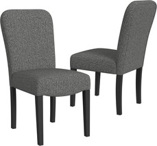 Homepop Rounded Back Upholstered Dining Chair-Black Woven (Set Of 2) - $2,270.54 MXN