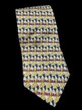 Jerry Garcia Tie Silk Yellow Geometric Classic Design - $14.00