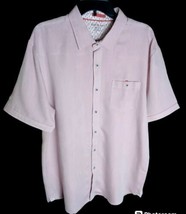 Marti Kat Men&#39;s Shirt Size XXL Short Sleeve Pink/Dots Button Up Pocket P... - £11.67 GBP
