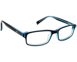 Nike Eyeglasses 7223 015 Polished Black on Blue Rectangular Frame 52[]17... - $99.99