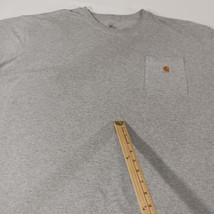Carhartt K87 HGY Men's Gray Pocket Cotton Blend Short Sleeve T-Shirt Chest Sz 62 image 3