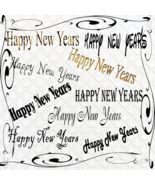 Happy New Years-Digital ClipArt-Fonts-Art Clip-Gift Tag-T shirt-Jewelry-... - £1.39 GBP