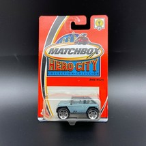 Matchbox Hero-City Jeep Willys 4x4 Steel Blue Diecast 1:59 Scale 2002 #71 - £8.52 GBP