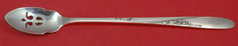 Rose Spray By Easterling Sterling Silver Olive Spoon Pierced Long 7 1/2" Custom - $68.31