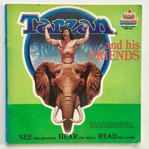 Tarzan and His Friends 7&#39; Vinyl Record / Book, Kid Stuff -DBR 210, 1983 - £30.62 GBP