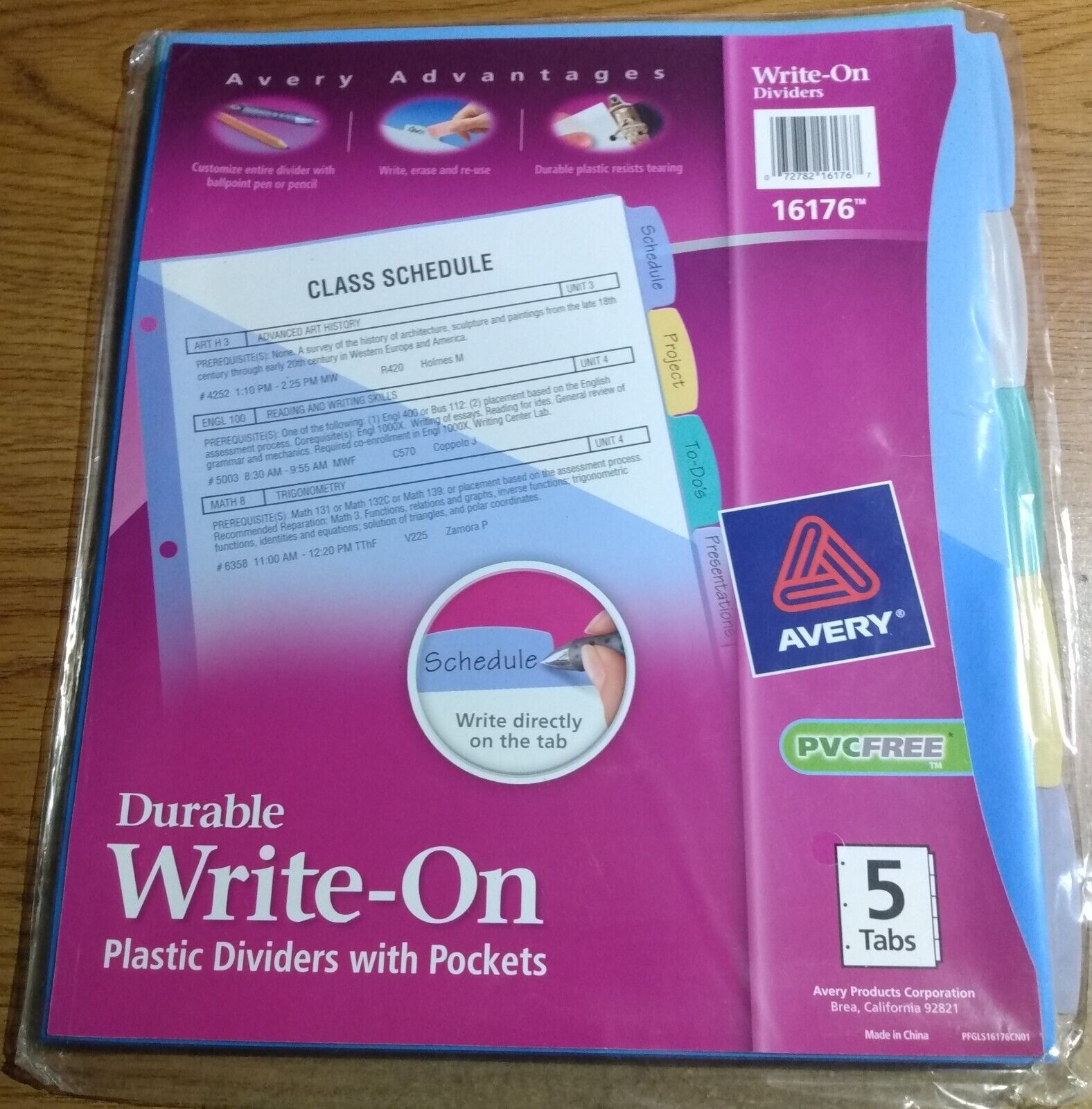 Avery Write-On Big Tab Plastic Dividers 5-Tab Letter 16176 - $5.00