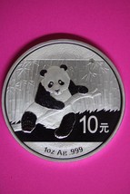 2014 Gem BU China Panda 1 OZ 999 Silver Same Coin In Pics Proof Like Capsule 12 - $54.99